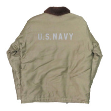 WAREHOUSE Lot 2181 N-1 WINTER JACKET KHAKI (NXs 1404) プリント有画像