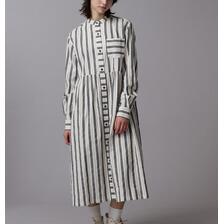 AVIREX STRIPE GATHER SHIRT ONE PIECE 7834120602画像