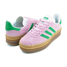 adidas GAZELLE BOLD W TRUPNK/GREEN/FTWWHT IE0420画像