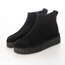 Clarks Trek Wedge Bt. BLACK SUEDE 26173492画像