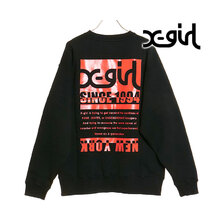 X-girl BICOLOR BOX LOGO SWEAT TOP 105241012003画像