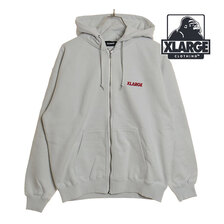X-LARGE STANDARD LOGO ZIP HOODED SWEATSHIRT 101241012001画像