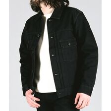 MOMOTARO JEANS BLACK&times;BLACK DOUBLE POCKET JACKET MXGJ1108画像