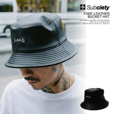 Subciety FAKE LEATHER BUCKET HAT 107-86988画像