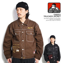 BEN DAVIS EMBRO TRUCKER JACKET T-24380001画像
