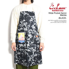 COOKMAN Wide Pocket Apron Marble Black 233-34942画像