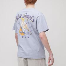 AVIREX BLUE ANGELS PINUP GIRL SHORT SLEEVE T-SHIRT 7834134029画像