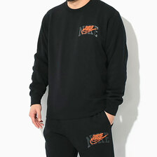 NIKE Club BB Arch GX Crew Sweat Black FV4446-010画像