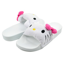 adidas ADILETTE HELLO KITTY FTWWHT/CBLACK/PINKFUS IG8419画像