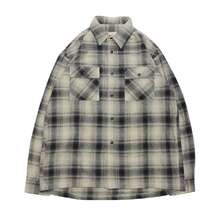 BIG MIKE Light Flannel Shirts - SAND&times;BLACK 102415001画像