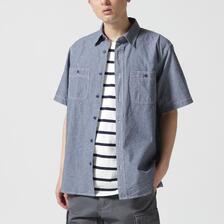 AVIREX BASIC CHAMBRAY S/S SHIRT 7833923003画像