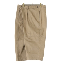77circa circa make wrap up khaki trousers cropped pants : CC24SS-52画像