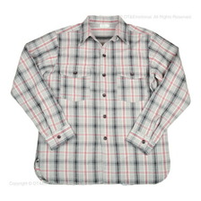 WAREHOUSE Lot 3022 FLANNEL SHIRTS WITH CHINSTRAP F柄 ONE WASH画像
