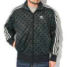 adidas Firebird Monogram Track Top Jersey Originals BLACK IS0218画像