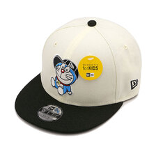 NEW ERA Youth 9FIFTY ドラえもん キャップ クロームホワイト / ブラック 14174531画像