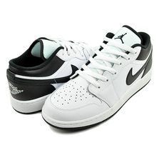 NIKE AIR JORDAN 1 LOW(GS) white/black-wht 553560-132画像