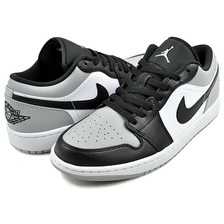 NIKE AIR JORDAN 1 LOW SHADOW TOE white/black-light smoke grey 553558-052画像