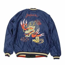 TAILOR TOYO Early 1950s Style Acetate Souvenir Jacket "DRAGON HEAD" &times; "ROARING TIGER" TT15491-128画像