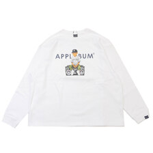 APPLEBUM NEW YORK YANKEES BOY L/S T-shirt WHITE画像