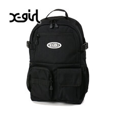 X-girl MULTI POCKET BACKPACK BLACK 105241053007画像