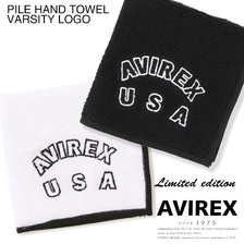 AVIREX PILE HAND TOWEL VARSITY LOGO 7833970220画像