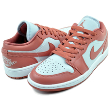 NIKE WMNS AIR JORDAN 1 LOW pure platinum/sky j orange DC0774-080画像
