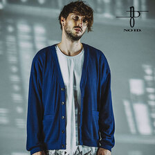 NO ID. テレコV/N-CD メンズ カーディガン 854006-706T画像