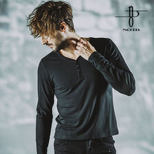 NO ID. スリムフィットヘンリーV/N-ロンT 854006-708T画像