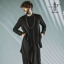 NO ID. BLACK アシンメトリーバンドカラーSH 454006-718S画像