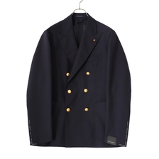 TAGLIATORE DOUBLE-BREASTED BLAZER MONTECARLO VIRGIN WOOL 1SMC20K-150143画像