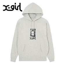 X-girl GRUNGE FACE SWEAT HOODIE 105241012006画像