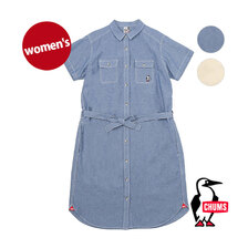 CHUMS Beaver Yarn-Dyed Chambray S/S Dress CH18-1288画像