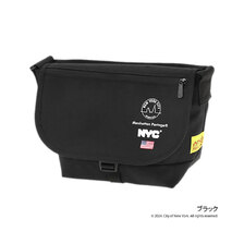 Manhattan Portage Nylon Messenger Bag JR Flap Zipper Pocket Vinyl Lining NEW YORK CITY MP1605JRFZPLVLNYCITY画像