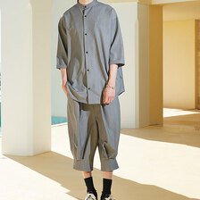 glamb Stand Collar Monolith Shirt Set Up GB0224-ST03画像
