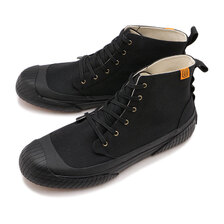 UNIVERSAL OVERALL 撥水ナイロン ハイカットスニーカー BLACK UO14176画像