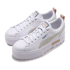 PUMA Mayze Leather PUMA White-Zen Blue 381983-45画像