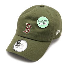 NEW ERA カジュアルクラシック MLB Casual Classic ボストン・レッドソックス ミッドロゴ オリーブ &times; マルチカラー 14109546画像