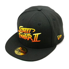 NEW ERA 59FIFTY STREET FIGHTER II ストリートファイターII タイトルロゴ ブラック 14125311画像