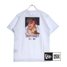 NEW ERA 半袖 コットン Tシャツ STREET FIGHTER II ストリートファイターII リュウ ホワイト レギュラーフィット 14124669画像