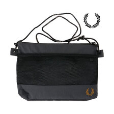 FRED PERRY Crinkle Nylon Mesh Sacoche Bag L7287-297画像