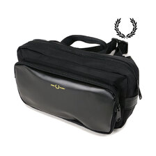 FRED PERRY NYLON TWILL LEATHER XBODY BAG L7280-774画像