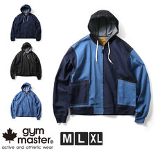 gym master デニムガーメントウオッシュガーデニングパーカー G257777画像