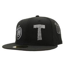 STUSSY NEW ERA 59FIFTY RANSOM EMBROIDERED BLACK画像