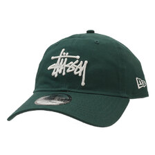 STUSSY NEW ERA 9TWENTY BASIC STRAPBACK DARK GREEN画像