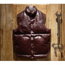 RAINBOW COUNTRY Horsehide Down Vest &ldquo;CHALLENGER Mono Tone&rdquo; RCL-10082M画像