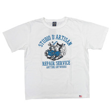 STUDIO D'ARTISAN USAコットンプリントTシャツ 81432B画像