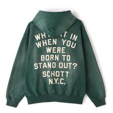 Schott HOODED SWEAT LETTERING SCHOTT 7823931001画像