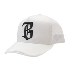 YOSHINORI KOTAKE DESIGN &times; BEAMS GOLF BG LOGO MESH CAP WHITE画像