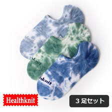 Healthknit タイダイ 3Pソックス 191-3608画像