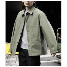 INTERIM HYPER BIG ORGANIC COTTON HBT TWILL 30s USMC UTILITY JACKET IT23A013AP-HB画像